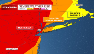 NYC flash floods, tornado possible with PM storms: What to know – NBC New York