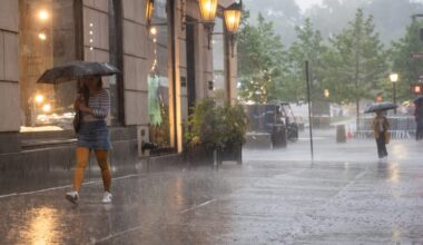 A flood watch issued for New York City as heavy rains and thunderstorms roll in