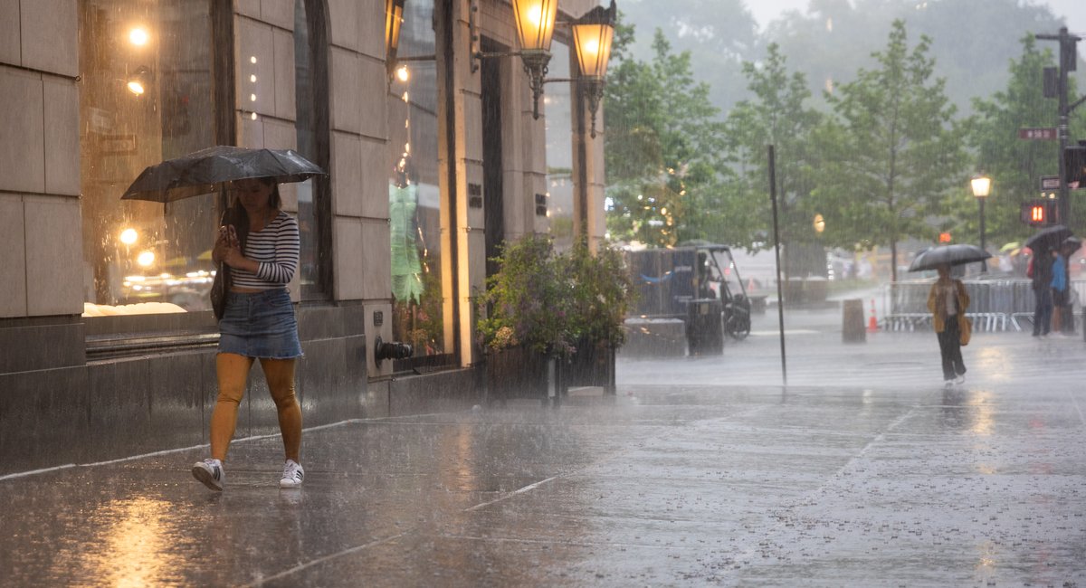 A flood watch issued for New York City as heavy rains and thunderstorms roll in