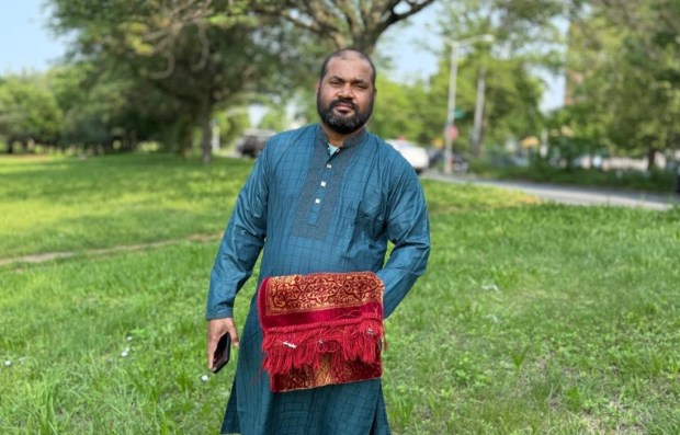 MD Yousuf (pictured) was shot to death moments after midnight Sunday inside American Best Wings & Pizza on Rockaway Ave. in Brownsville, Brooklyn. (Obtained by Daily News)