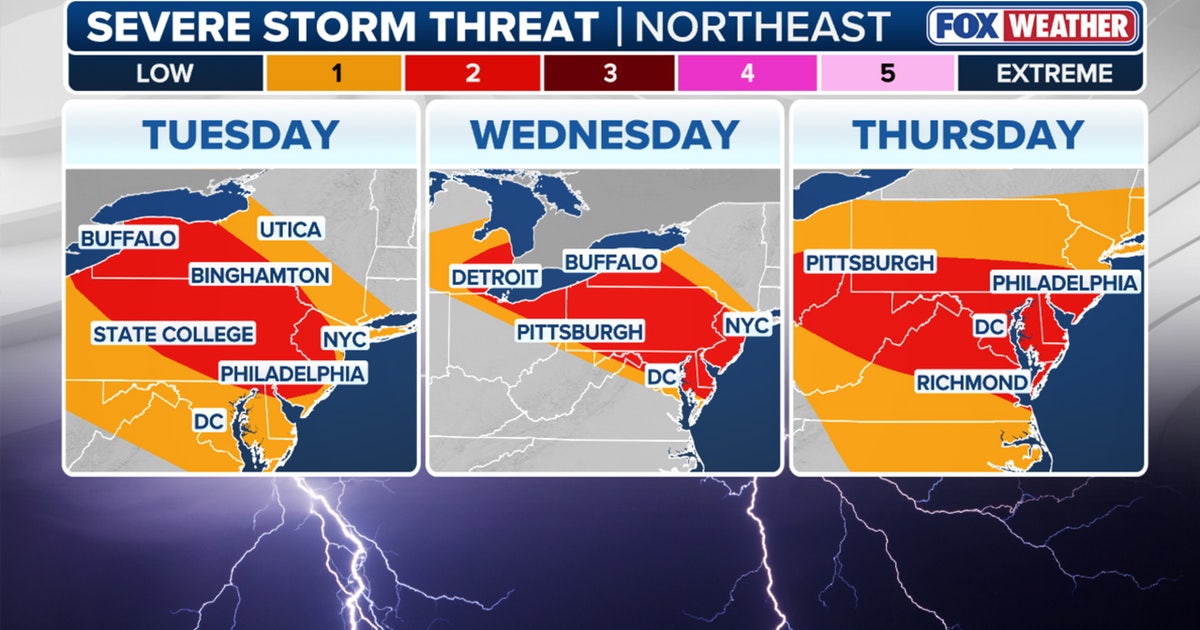 NYC, NJ multiday severe weather threat this week: Timeline, what to expect
