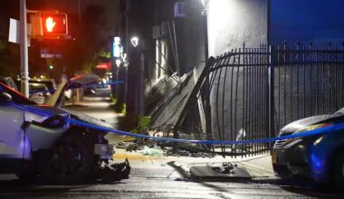 Mother critically hurt after SUV jumps curb while she was with 3 children in Brooklyn
