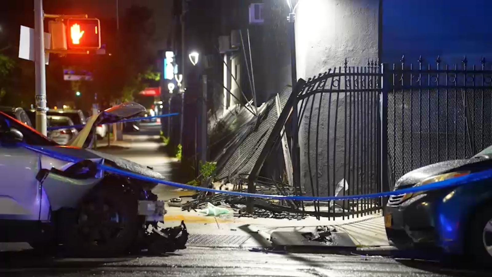 Mother critically hurt after SUV jumps curb while she was with 3 children in Brooklyn