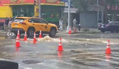 Water main break in East Village sent water gushing into roadway, businesses
