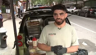 Tiny car trunk pizzeria draws crowds in New York City