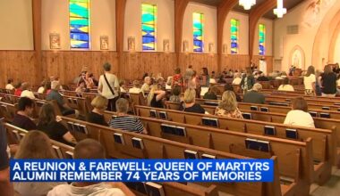 Queen of Martyrs school closing: Students, community members reunite after Evergreen Park, Illinois Catholic school's closure