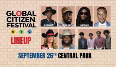 2026 Global Citizen Festival in Central Park lineup revealed: Fugees, Lenny Kravitz, John Legend and more