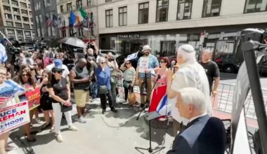 Rally against antisemitism outside Central Synagogue amid NYC surge in hate crimes