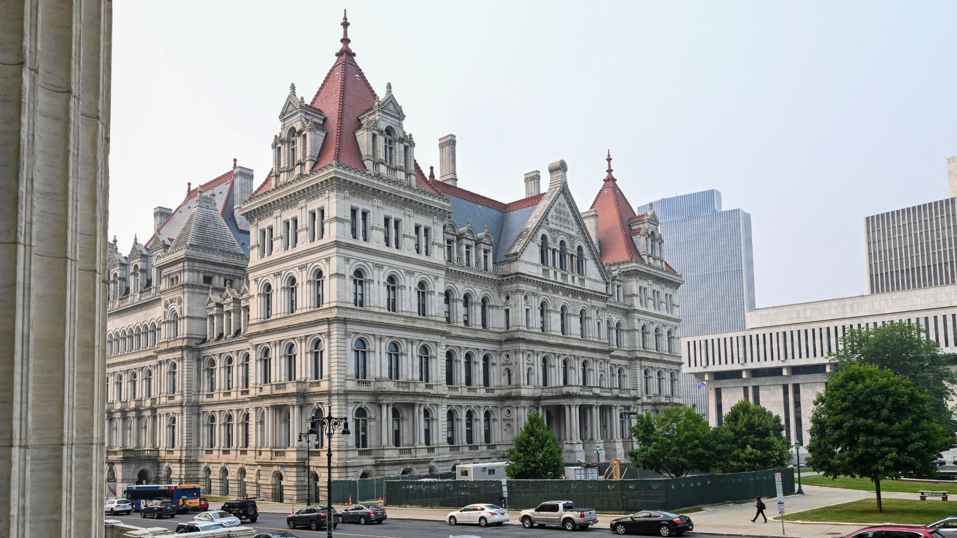 FILE - The New York state Capitol is seen from the steps of the State Education Building in Albany, N.Y., June 7, 2023.