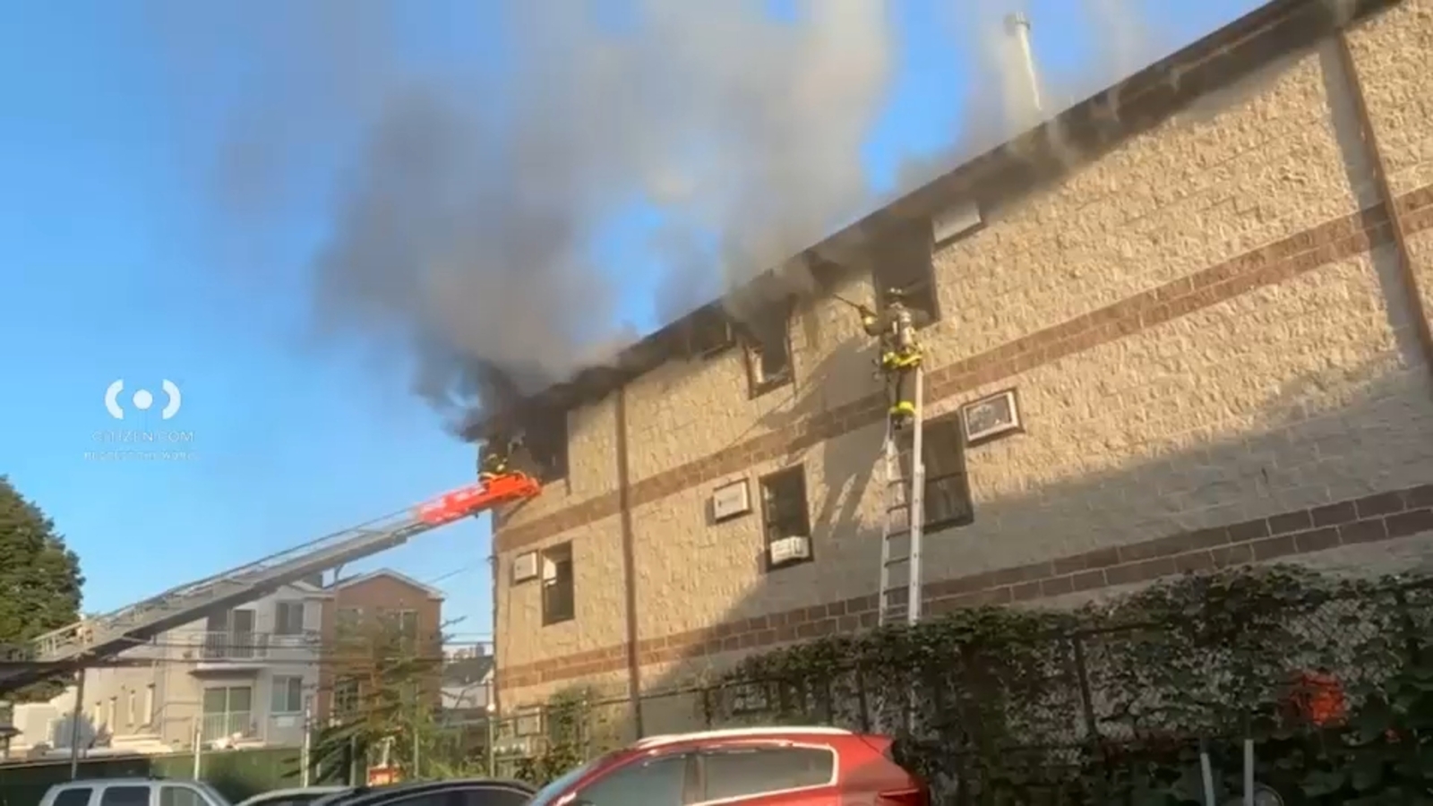 Resident jumps from third-floor window to escape Queens house fire