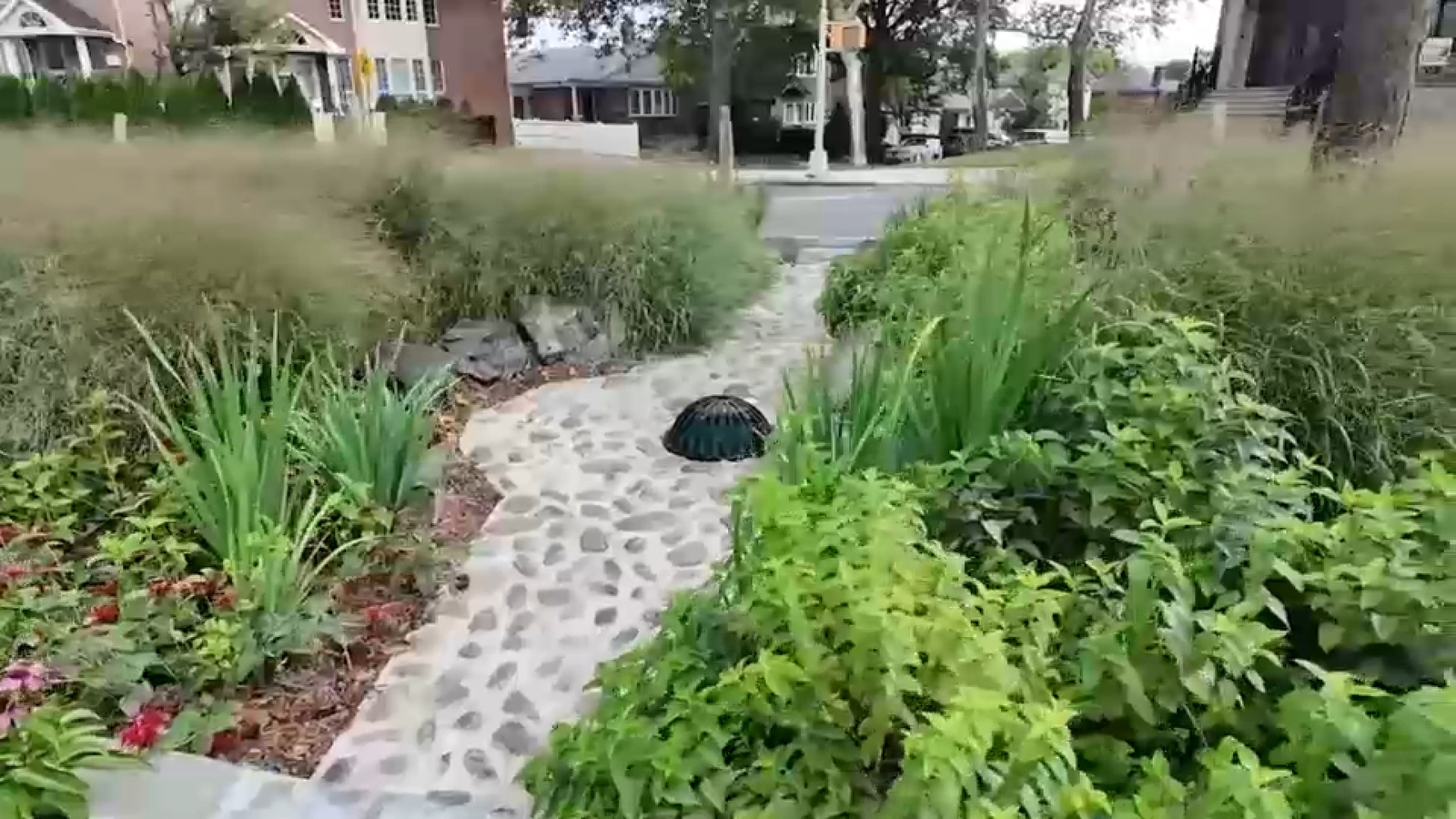 Queens neighborhoods get stormwater-absorbing medians to help mitigate flood issues