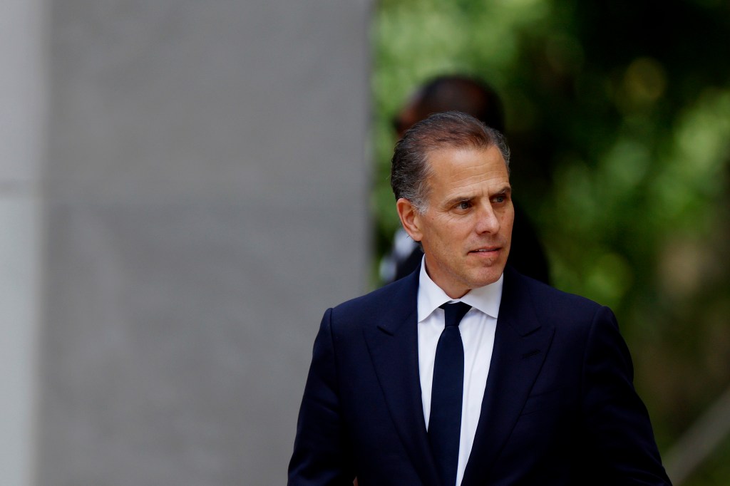 Hunter Biden departing the J. Caleb Boggs Federal Building.