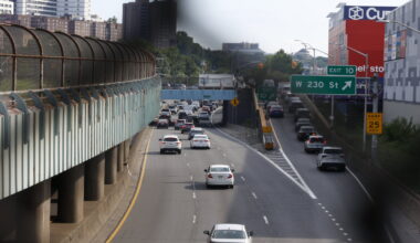 The Major Deegan Expressway runs through the South Bronx along the Harlem River, up through Kingsbridge Heights and Van Cortlandt Park.