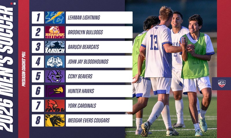 Lehman Edges Brooklyn in CUNYAC Men's Soccer Preseason Poll
