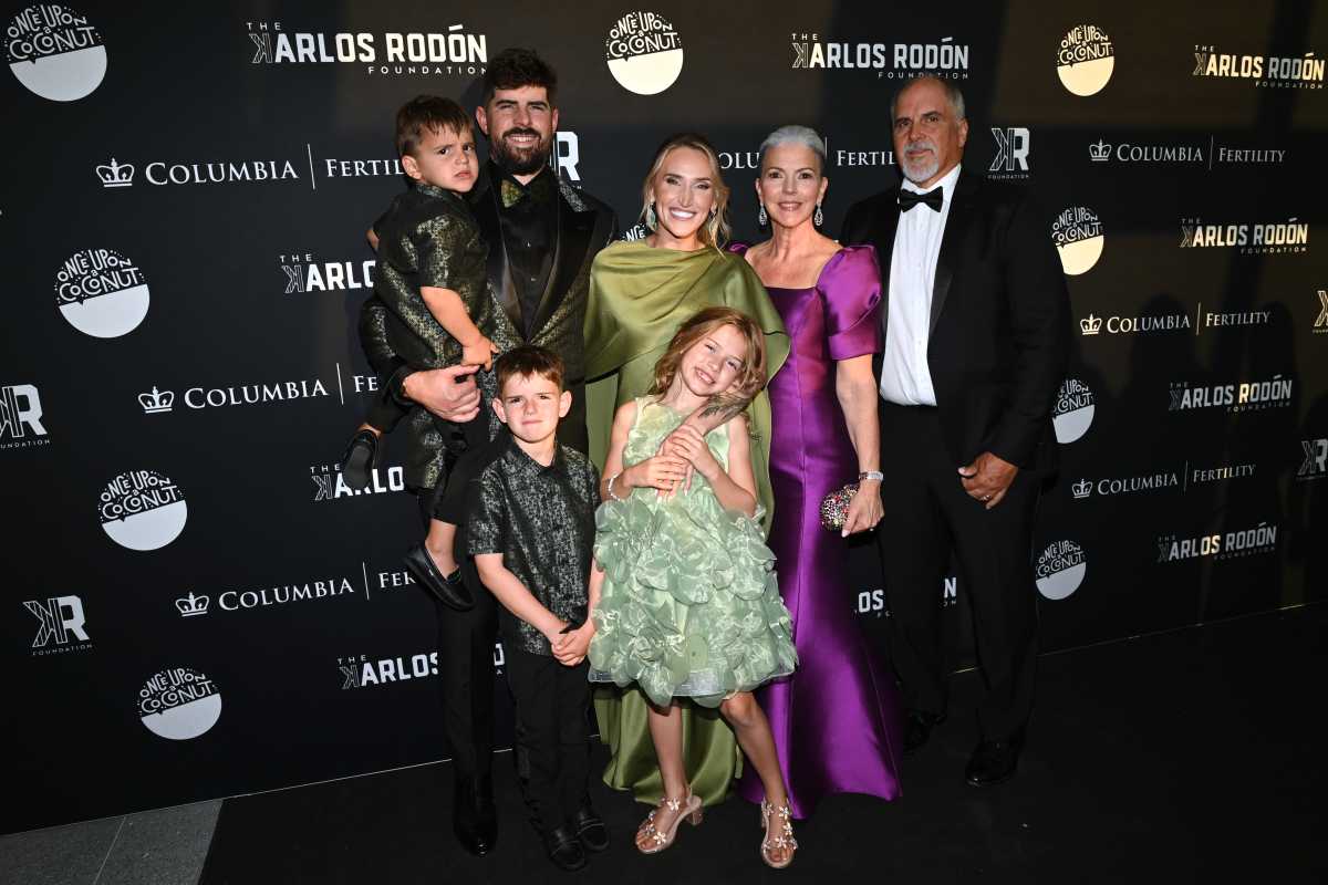 BROOKLYN, NEW YORK - AUGUST 24: Silo Rodón, Carlos Rodón, Bo Rodón, Ashley Rodón, Willow Rodón and guests attend the Carlos Rodón Foundation 2026 Willow Gala at the Refinery on August 24, 2026 in Brooklyn, New York.  