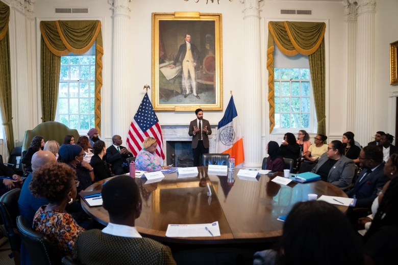 Mayor Zohran Mamdani meeting with Haitian advocates and community leaders. Photo courtesy of Office of the Mayor.