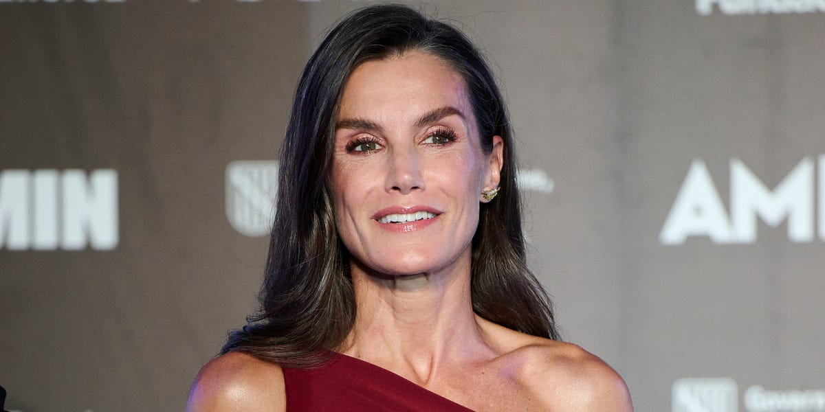 Queen Letizia Wears an Off-the-Shoulder Carolina Herrera Number to the 2026 Atlàntida Mallorca Film Fest