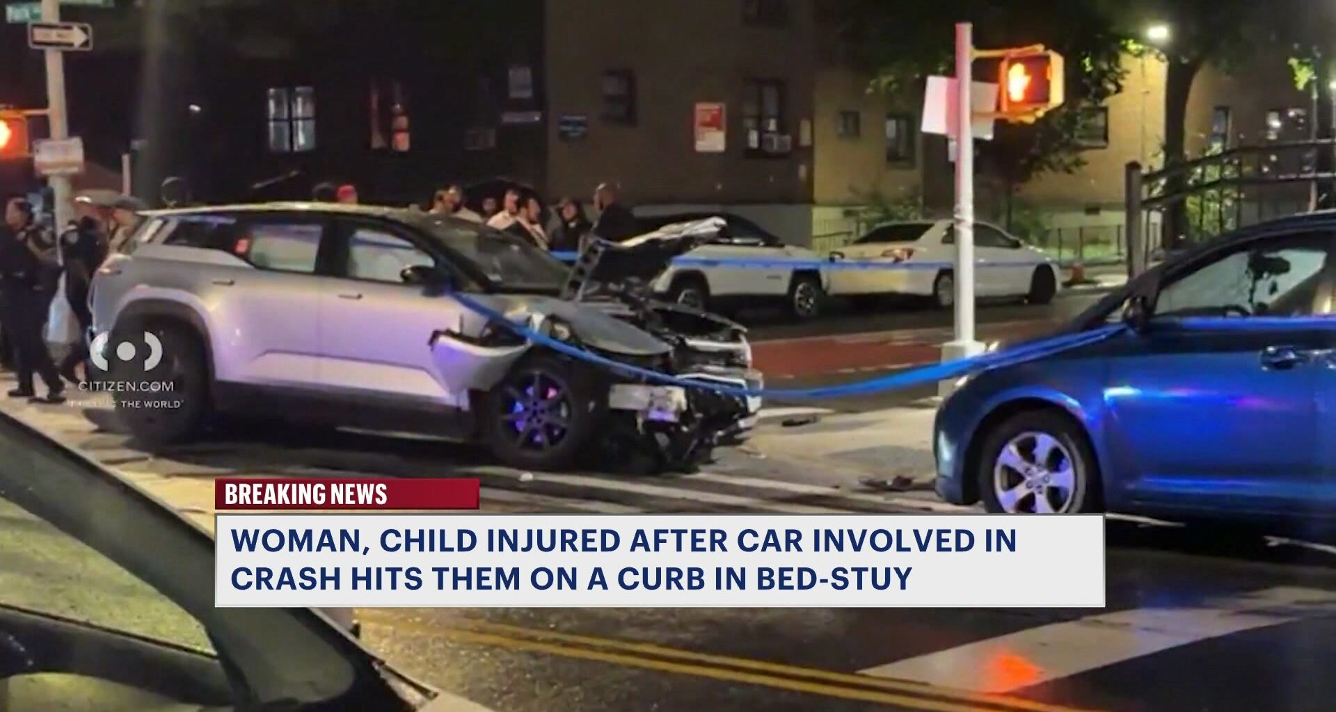 News 12 | Brooklyn | Car Strikes Mother 4 Year Old Child In Bed Stuy