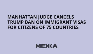 Manhattan Judge Cancels Trump Ban on Immigrant Visas for Citizens of 75 Countries | Ukraine news