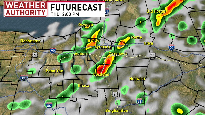2PM Thursday Futurecast