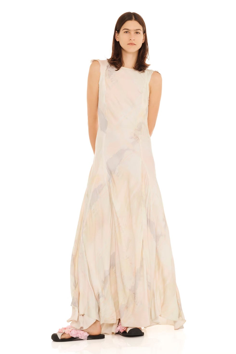 Gua Sha Plaid Primrose Dress