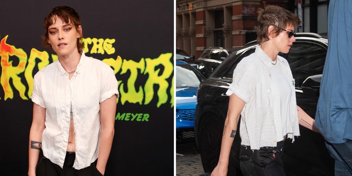 Kristen Stewart's Latest Go-To Sneakers Make a Colorful Statement
