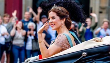 Queen Mary of Denmark Wears Diamond Necklace Tiara to a Private Royal Wedding