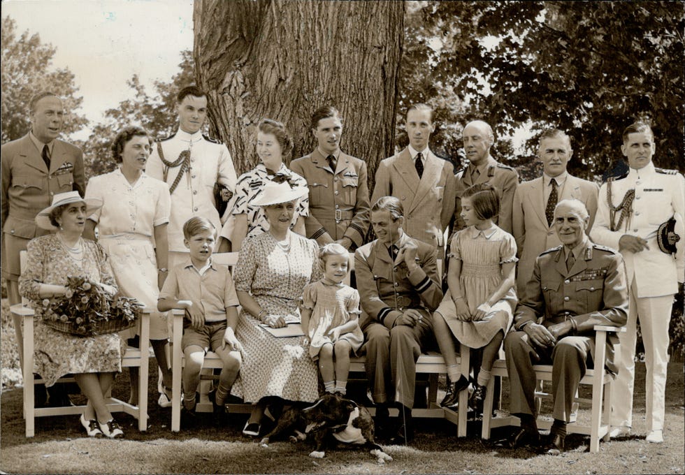 At Ottawa the Duke of Kent is shown here with: Front; From Left: Lady Byng of Vimy; Master Richard A