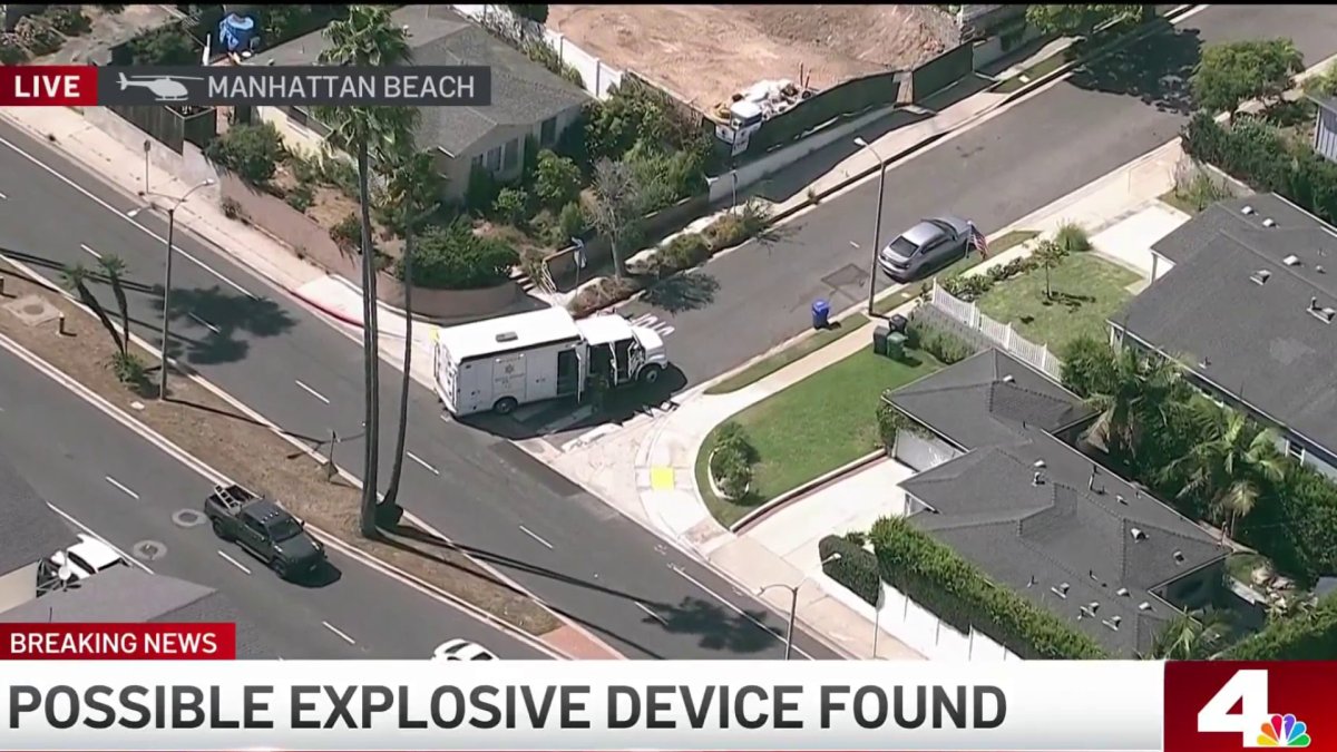 Bomb squad investigates report of possible explosive device in Manhattan Beach – NBC Los Angeles