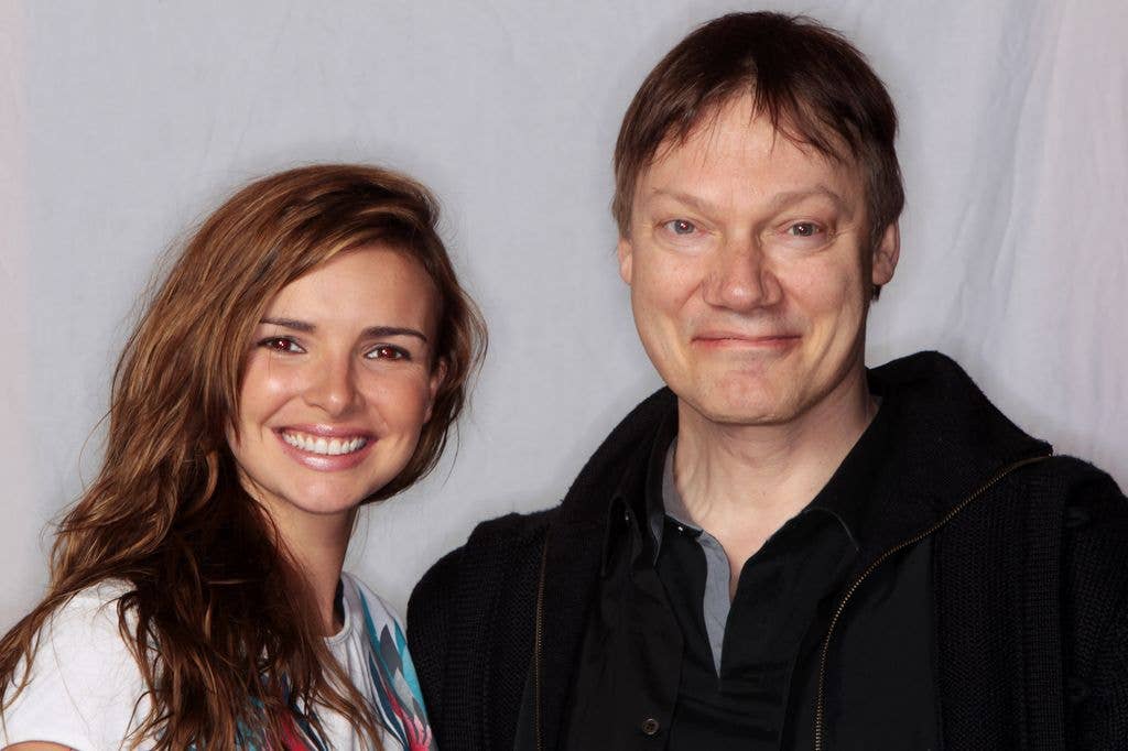 William Orbit pictured with Nadine Coyle of Girls Aloud