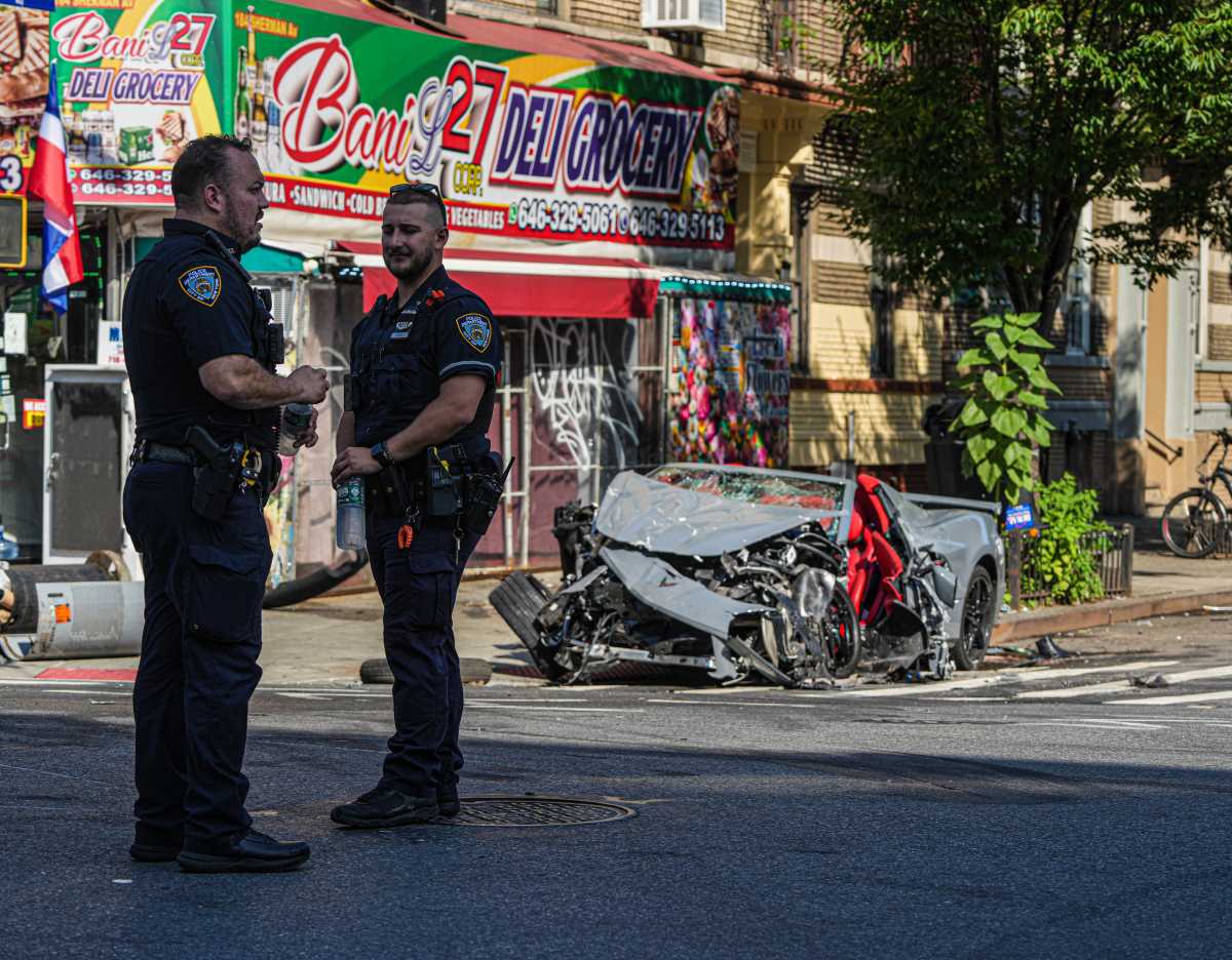 Speeding Corvette causes massive chain-reaction collision in Inwood, three hospitalized
