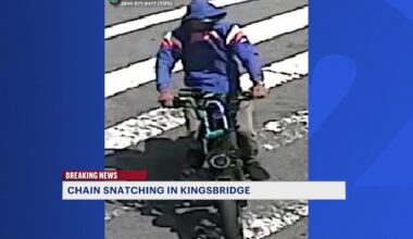 News 12 | Bronx | Police Search For Chain Snatcher On E Bike Who Allegedly Hurt Woman In Kingsbridge