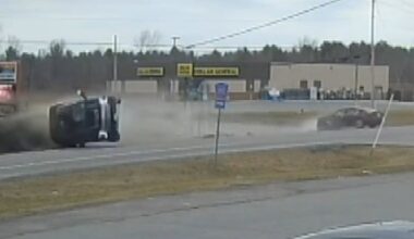 Improvements possible at intersection where rollover crash was caught on camera