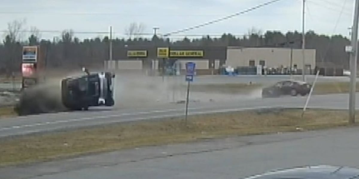 Improvements possible at intersection where rollover crash was caught on camera