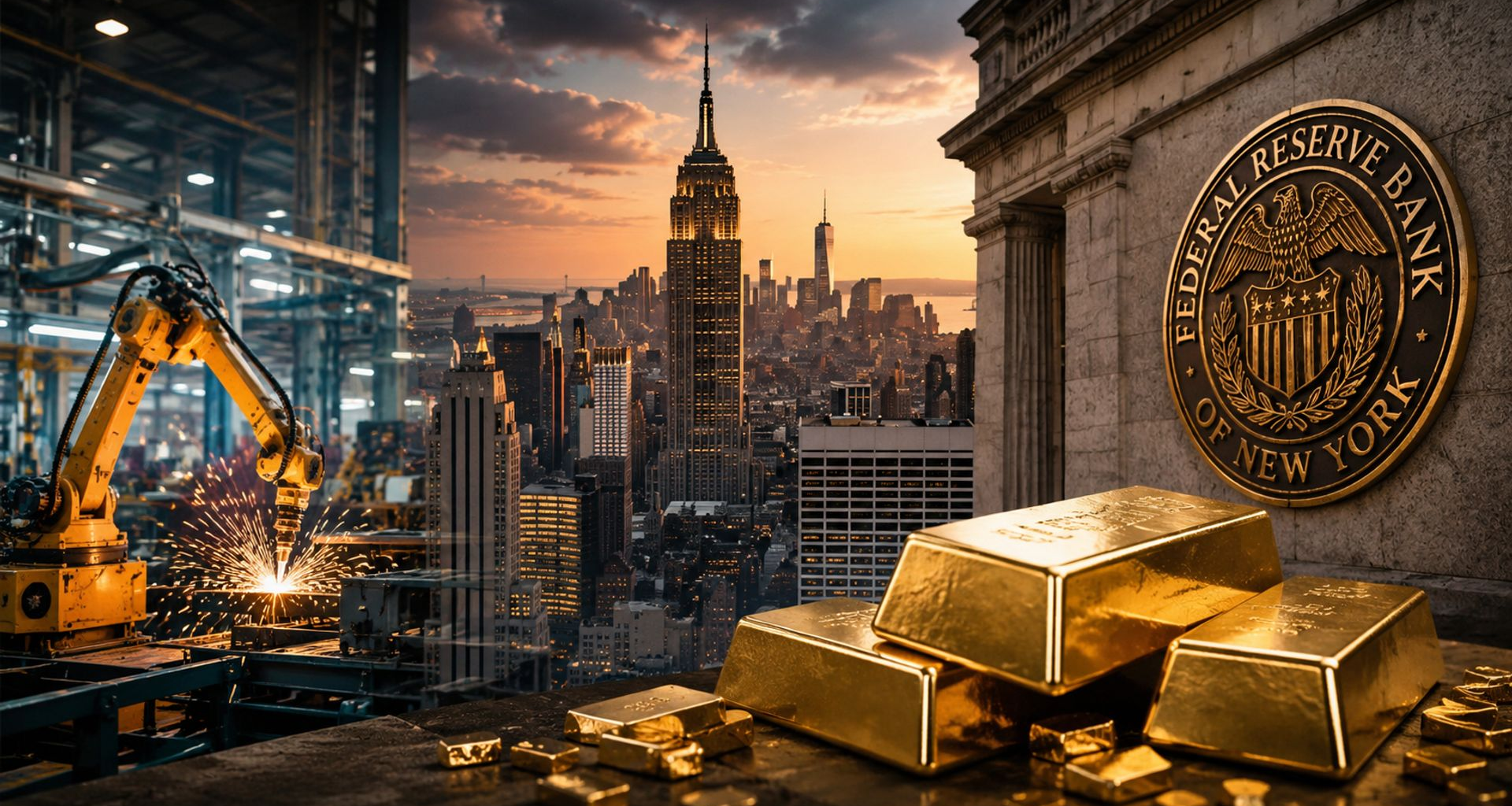 Spot gold trades below $4,380/oz after New York manufacturing index surprises with rise to 20.6
