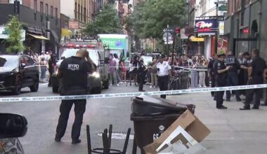 Police say they shot man who charged them while wielding a butcher's knife in Lower Manhattan