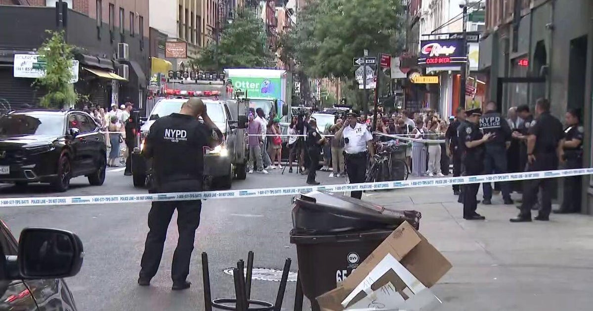 Police say they shot man who charged them while wielding a butcher's knife in Lower Manhattan