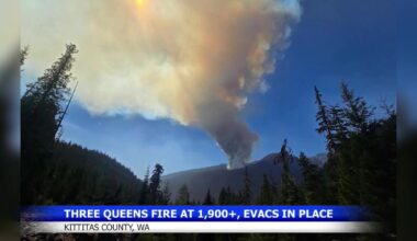 Mass closures in Okanogan-Wenatchee National Forest for Three Queens Fire | Fire