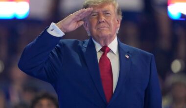 Trump focuses on violent crime reduction as he boosts GOP candidates at New York police academy | Associated Press