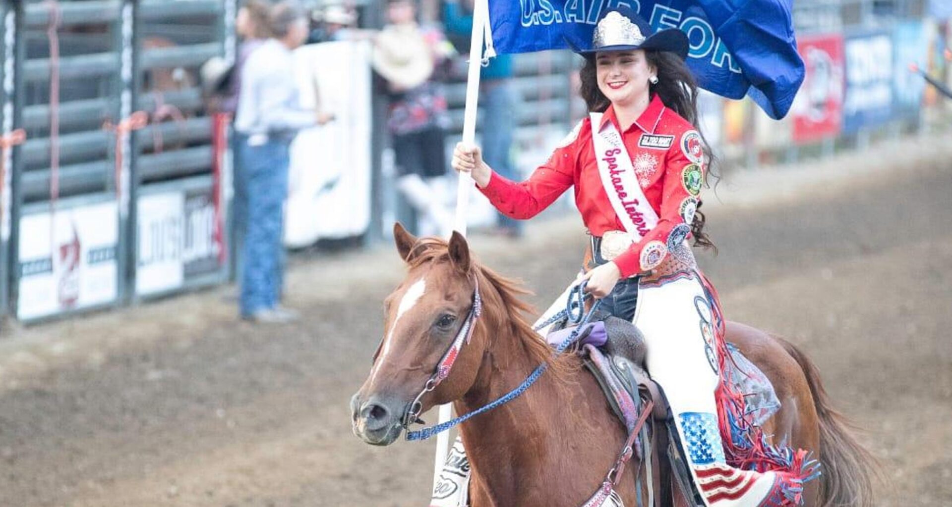 Rodeo queen honors military and her parents' service