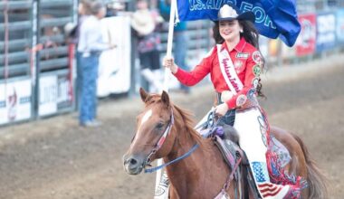 Rodeo queen honors military and her parents' service