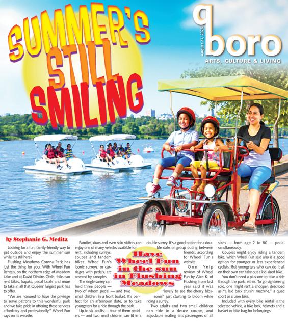 In Flushing Meadows, ride out the last of summer |