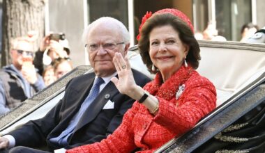 Queen Silvia of Sweden, 82, climbs a firefighting plane battling Belgium's worst wildfire on record