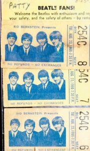 Patty Min­erva’s ticket stubs. Photo: David Paone