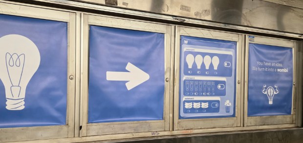 Harris Alterman and Dave Ross are having a little fun in the subways by posting parody ads featuring taglines meant to turn the tables on AI. (Courtesy Photo)