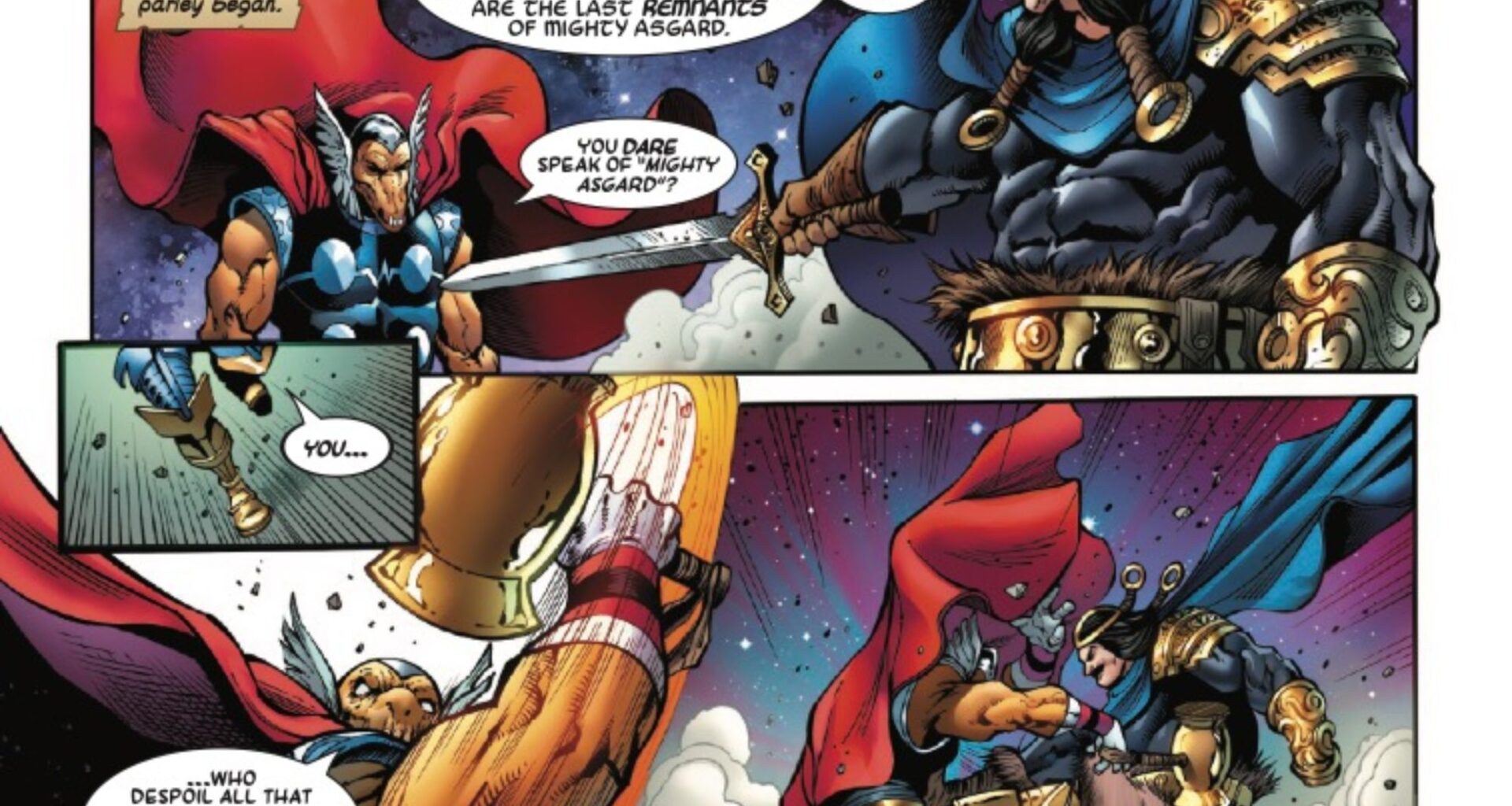 Queen in Black: Thor #1 Preview: Hammer Time Identity Crisis