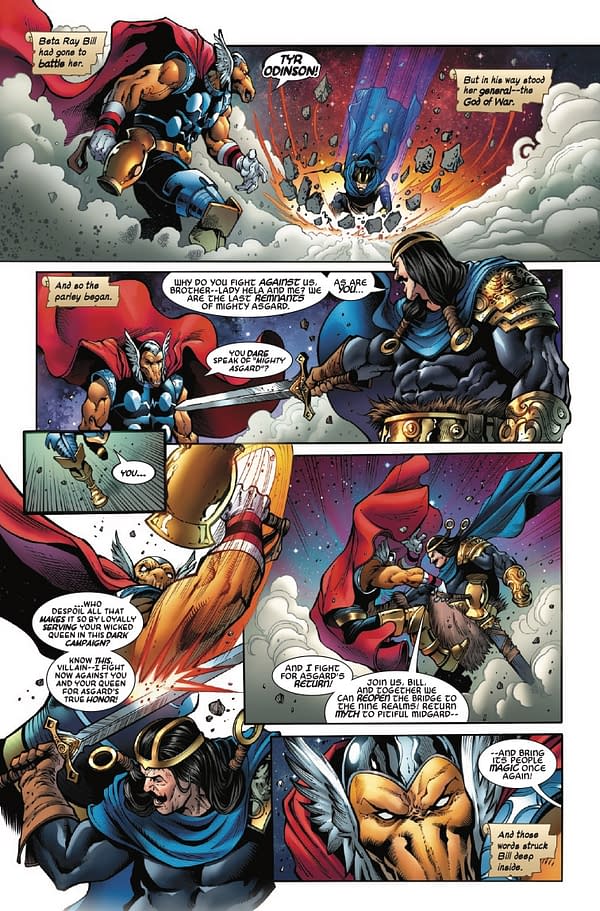 Interior preview page from QUEEN IN BLACK: THOR #1 PASQUAL FERRY COVER