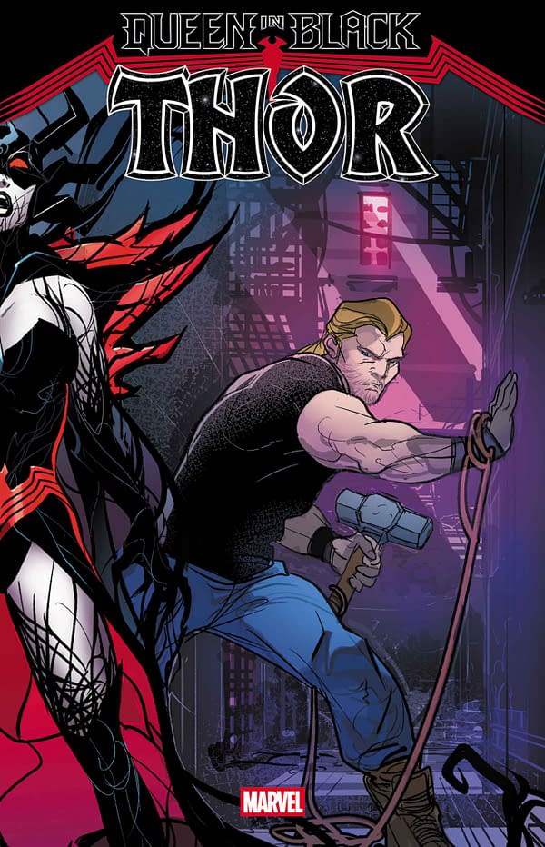 Cover image for QUEEN IN BLACK: THOR #1 PASQUAL FERRY COVER