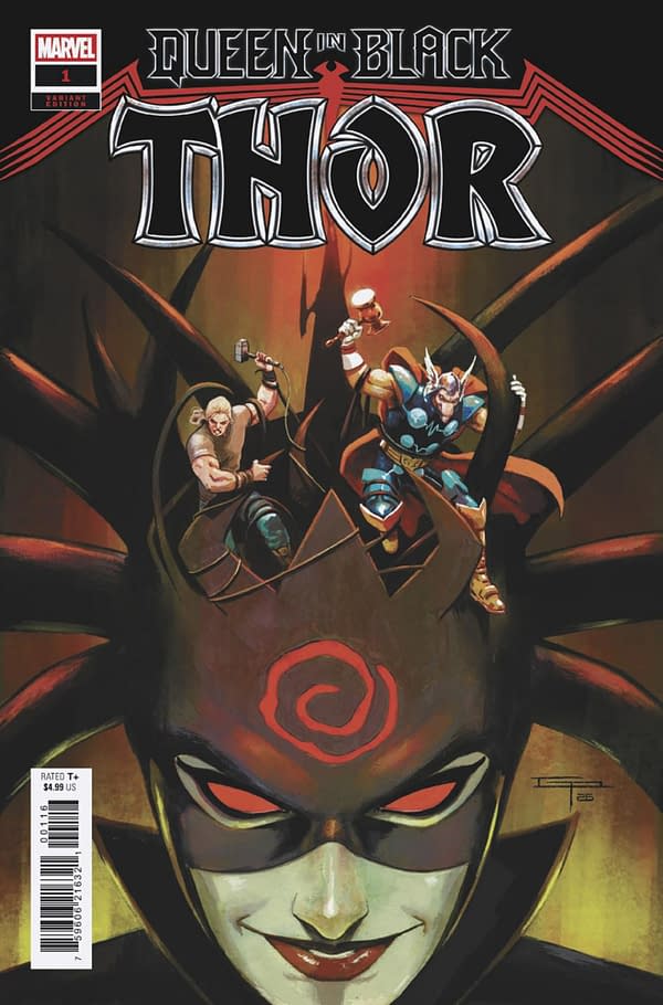 Cover image for QUEEN IN BLACK: THOR #1 GERMAN PERALTA VARIANT [QIB]