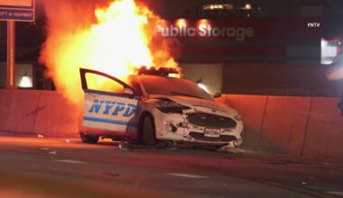 News 12 | Bronx | Teen Charged In Fiery Rollover Nypd Car Crash That Wounded 2 Officers